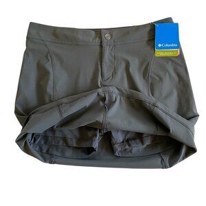 Columbia Three Rocks Skort Skirt Gray Sz 8 NWT​​​​​